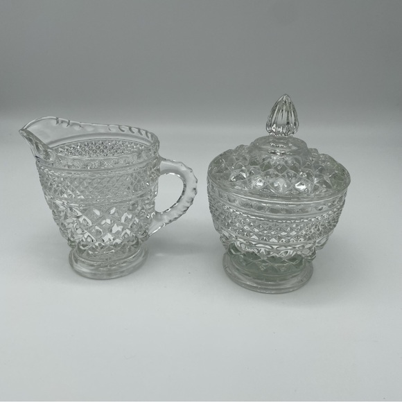 Wexford sugar bowl and creamer - Picture 2 of 5